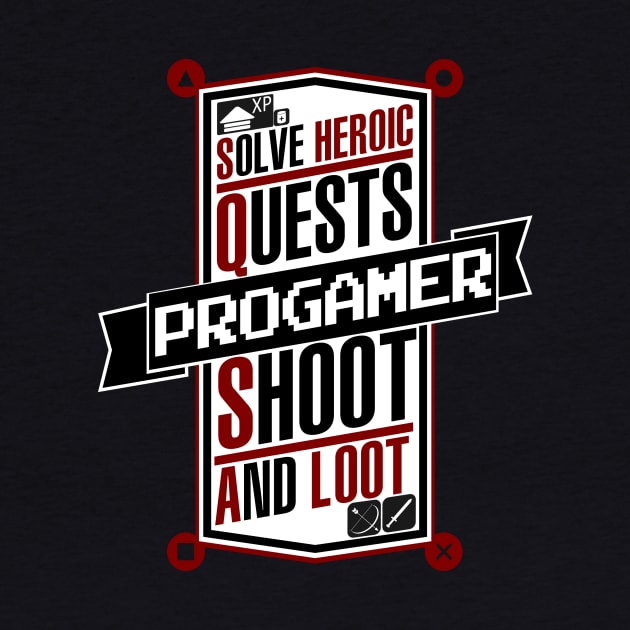 Progamer Logo Hero Shoot and Loot by GreekGeek